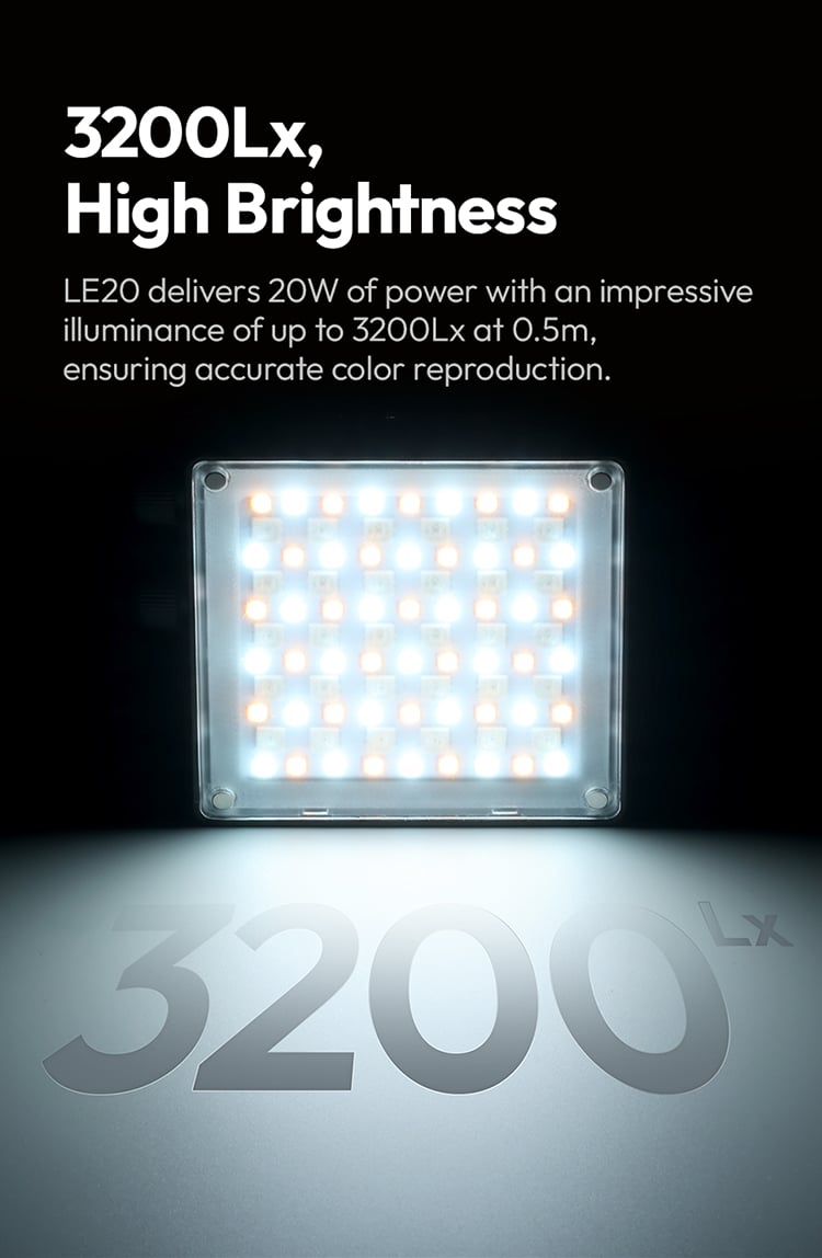 Ulanzi LE20 20W RGB Pocket Light 5