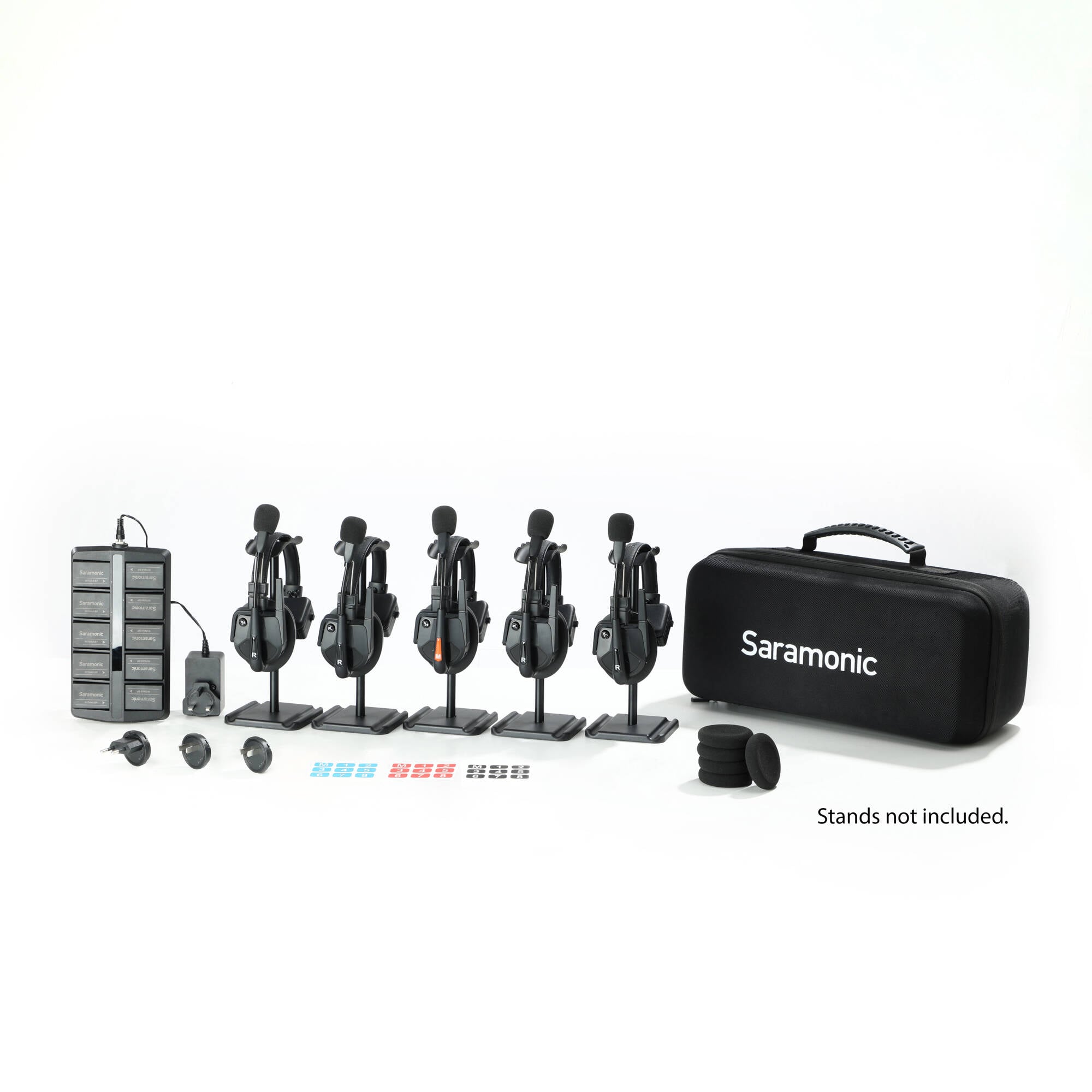 Saramonic WiTalk9-5S 5-Person Full-Duplex Wireless Intercom System with Single-Ear Headsets (1.9 GHz) 1 Saramonic WiTalk9-5S 5-Person Full-Duplex Wireless Intercom System