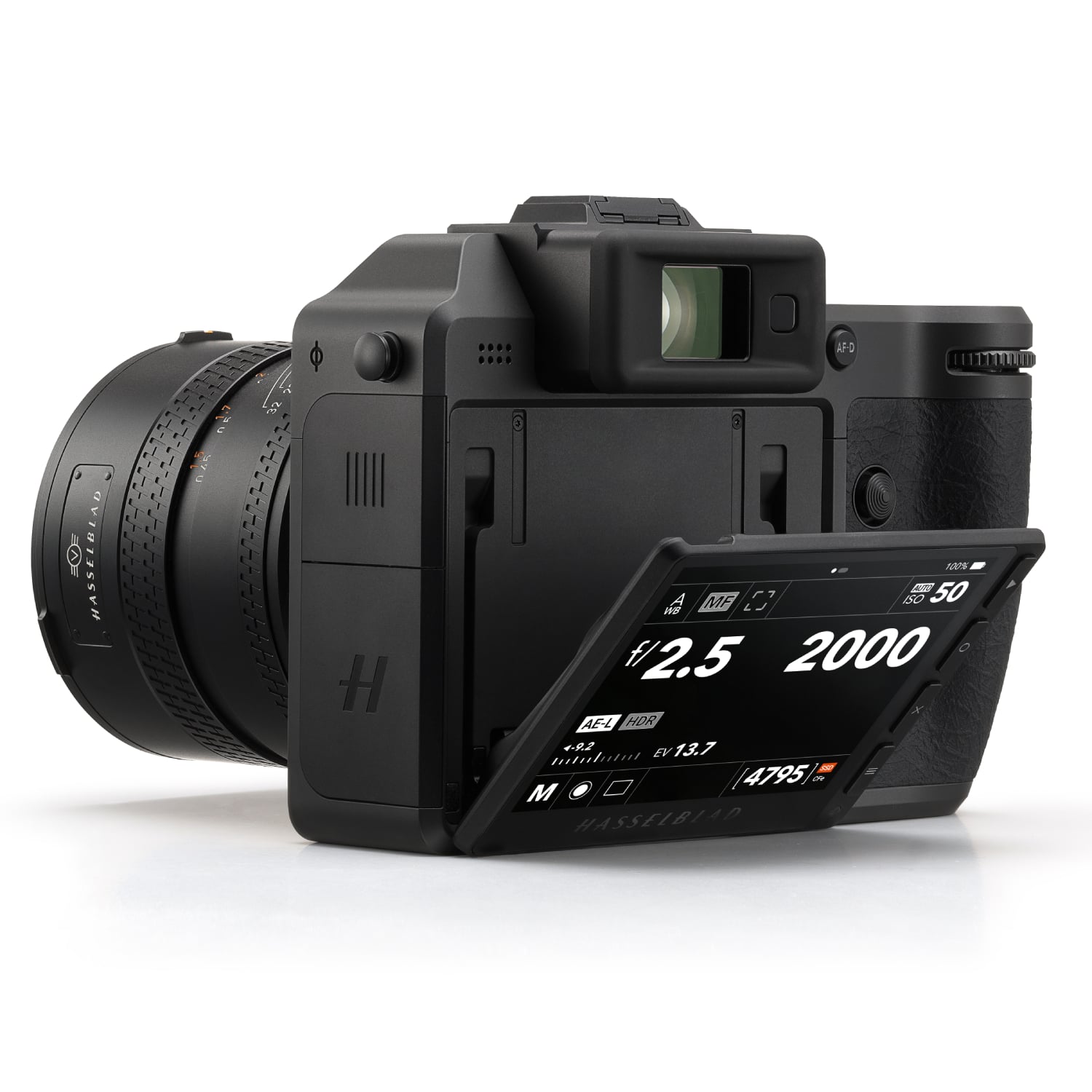 Hasselblad X2D II 100C Medium Format Mirrorless Camera (ประกันศูนย์ 1ปี) 16 Rear Left View-X2D II 100C & XCD 55V-Display Tilted 45°