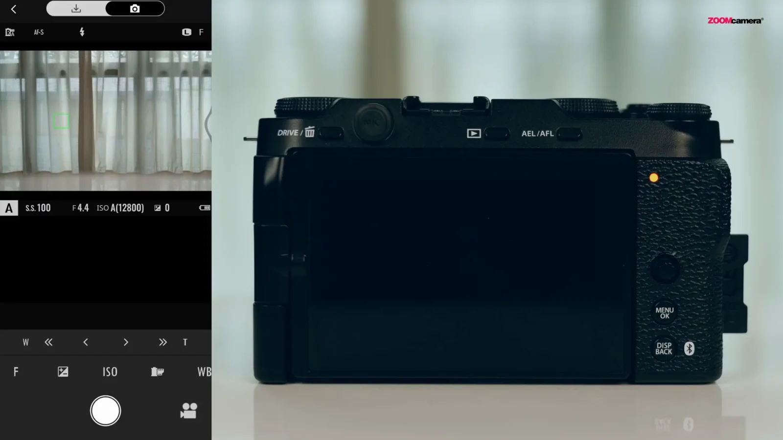 สอนใช้กล้อง fujifilm สำหรับมือใหม่ฟูจิฟิล์มฉบับจับมือทำ อัพเดทปี 2025 เป็นต้นไป (Fujifilm the Series 2025) 41 หน้าจอ Remote ของ X App แสดงภาพจำลองของกล้อง