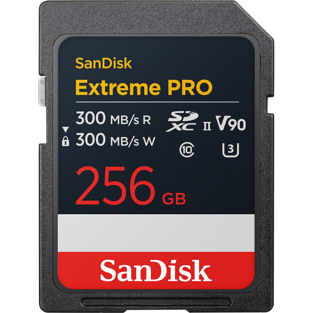 Sandisk Extreme Pro SDXC 256GB U3 V90 UHS-II (R300/W300) (SDSDXDM-256G-GN4IN) (ประกันศูนย์) 1 Sandisk Extreme Pro SDXC 256GB U3 V90 UHS-II (R300/W300)