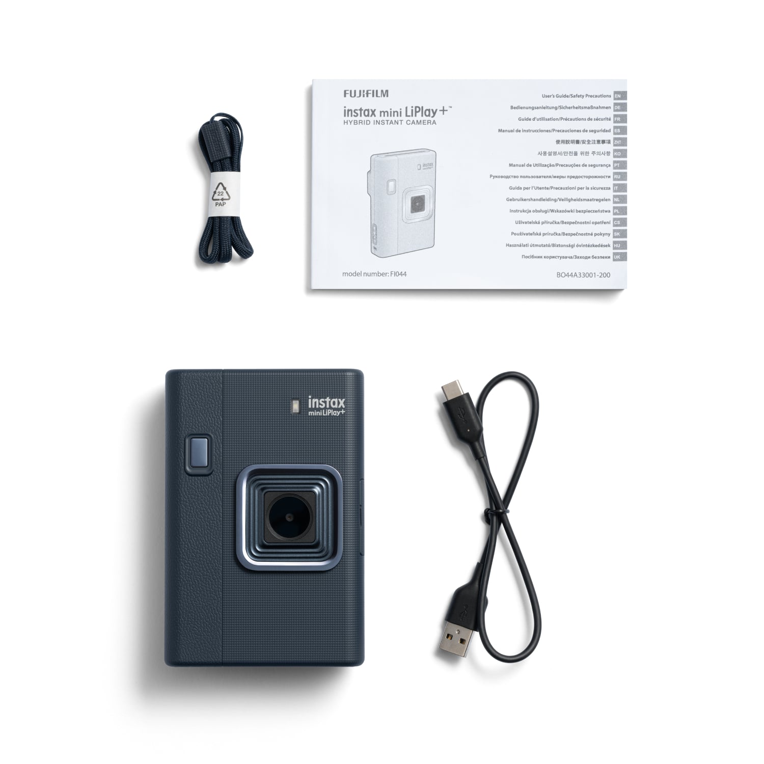 Fujifilm Instax mini LiPlay+ MIDNIGHT BLUE (ประกันศูนย์) โปร วันนี้ -31 July 26 แถม INSTAX Case 14 instax mini LiPlay+