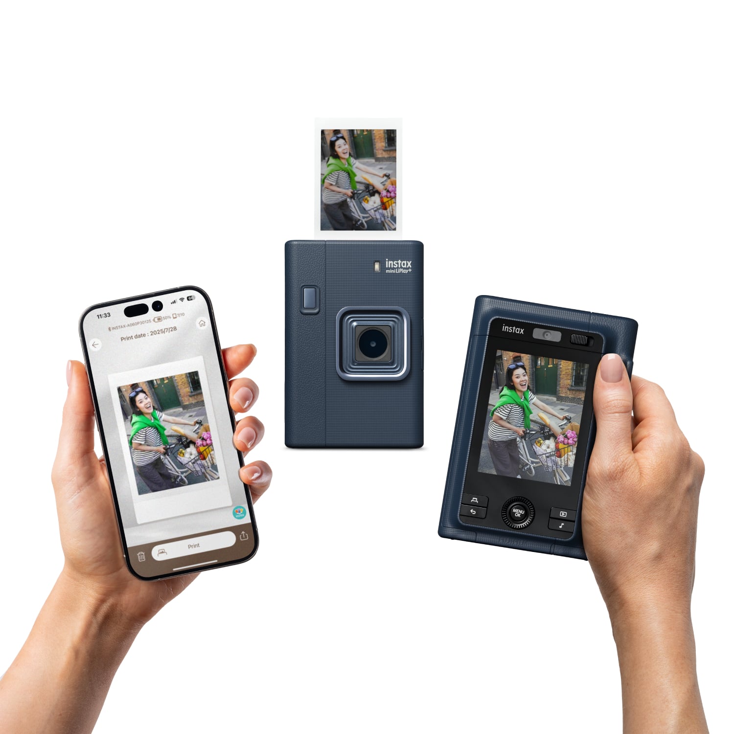 Fujifilm Instax mini LiPlay+ MIDNIGHT BLUE (ประกันศูนย์) โปร วันนี้ -31 July 26 แถม INSTAX Case 13 instax mini LiPlay+