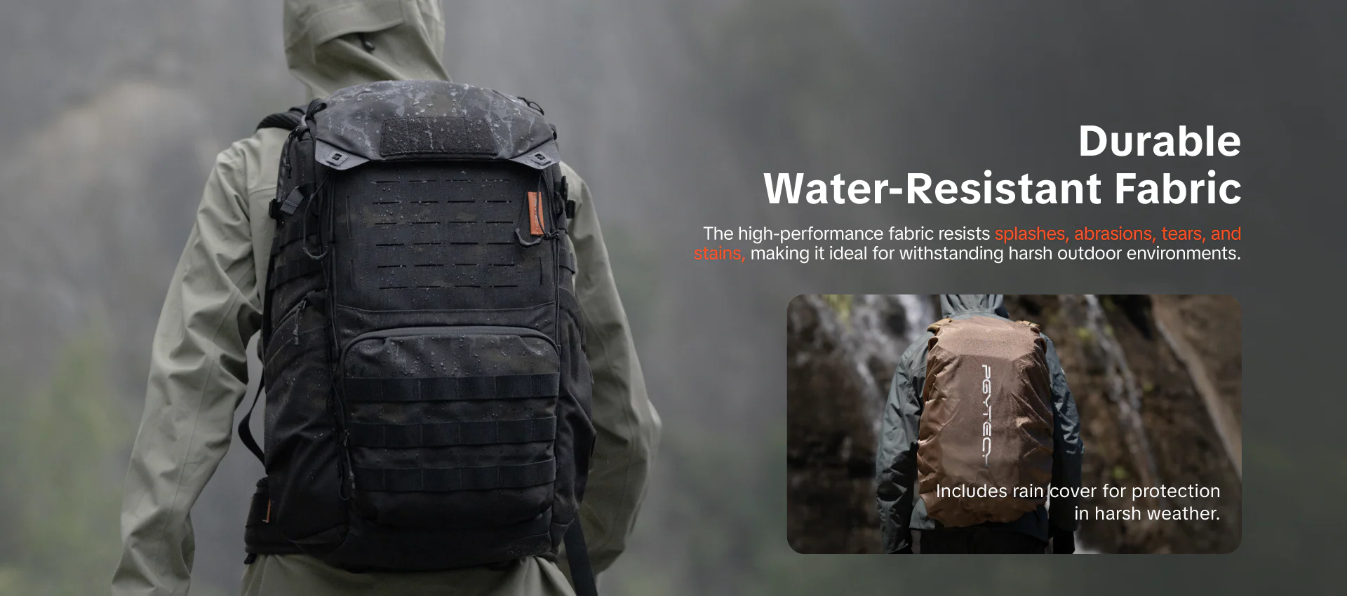 PGYTECH OneMo Tactical Backpack 35L P-CB-223 Dark Night Camo /P-CB-224 Coyote Brown (ประกันศูนย์) 33 PGYTECH OneMo Tactical Backpack