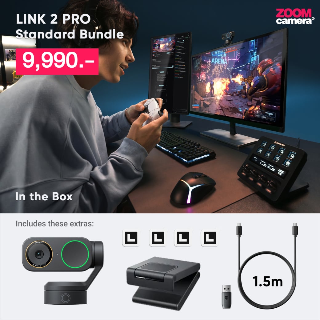 Insta360 Link 2 Pro 4K AI Webcam กล้องเว็บแคม (ประกันศูนย์) 1 Insta360 Link 2 Pro _ Insta360 Link 2C Pro