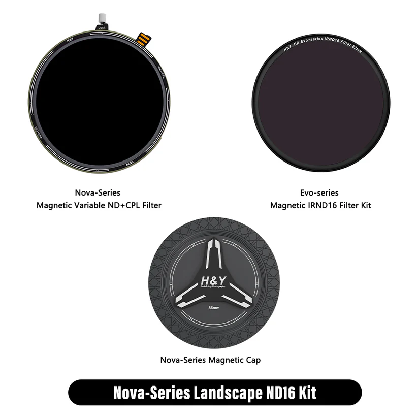 H&Y HD Nova Series Magnetic Variable ND3-32 + CPL Filter Bundled H&Y EVO ND16 (ประกัน 1ปี) 1 H&Y HD Nova Variable ND3-32 + CPL Bundled H&Y EVO ND16