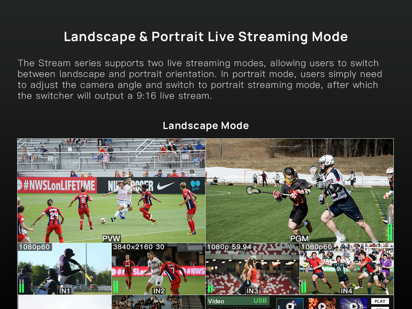 CineTreak STREAM 1 Video Switcher