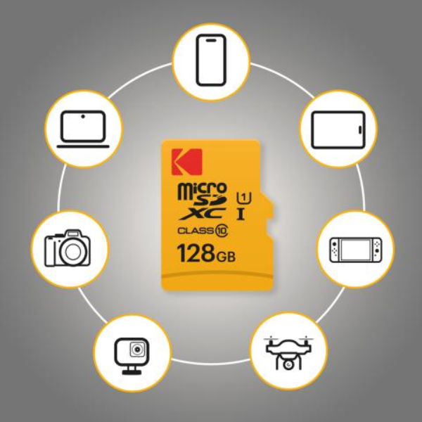Kodak MicroSDHC 32GB U1 V10 UHS-I (90MB/s) 10 Kodak MicroSDXC 32GB U1 V10 UHS-I (90MB/s)