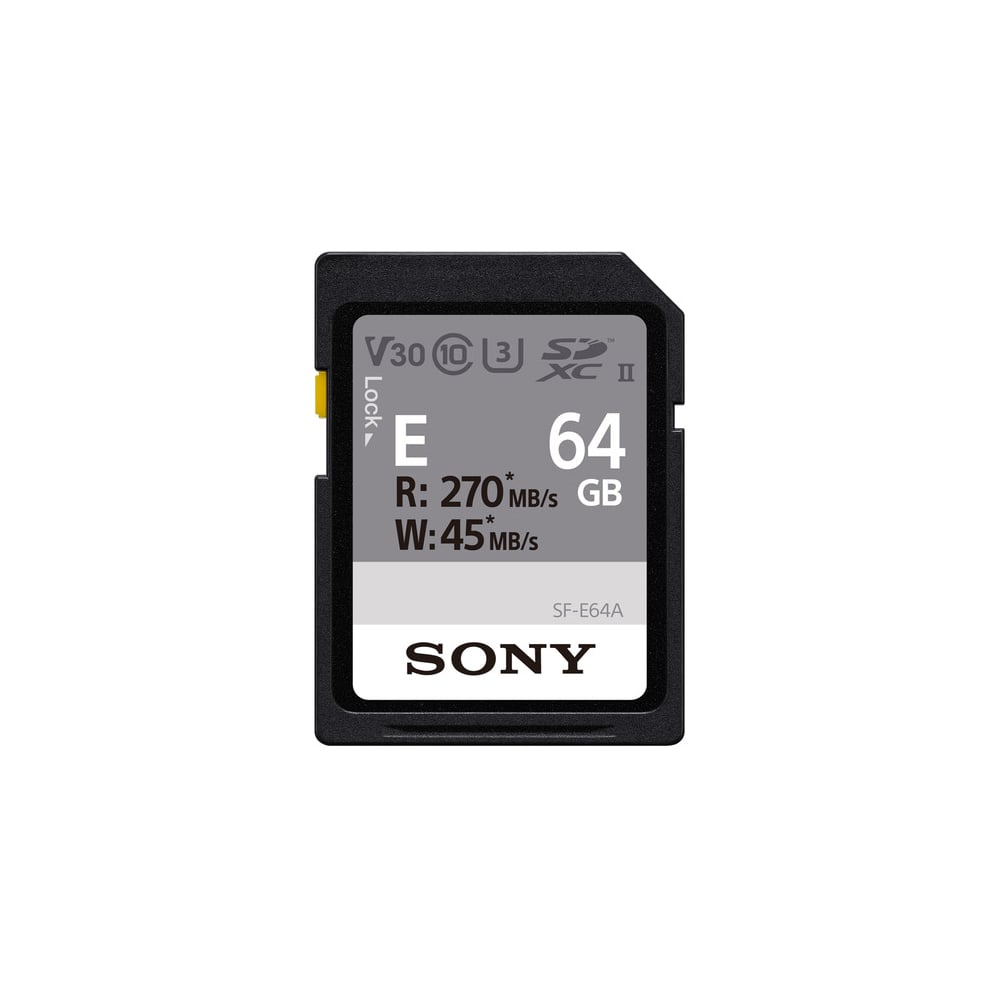 Sony SDXC 64GB UHS-II U3 V30 Memory Card 1 Sony SDXC 64GB UHS-II U3 V30 Memory Card
