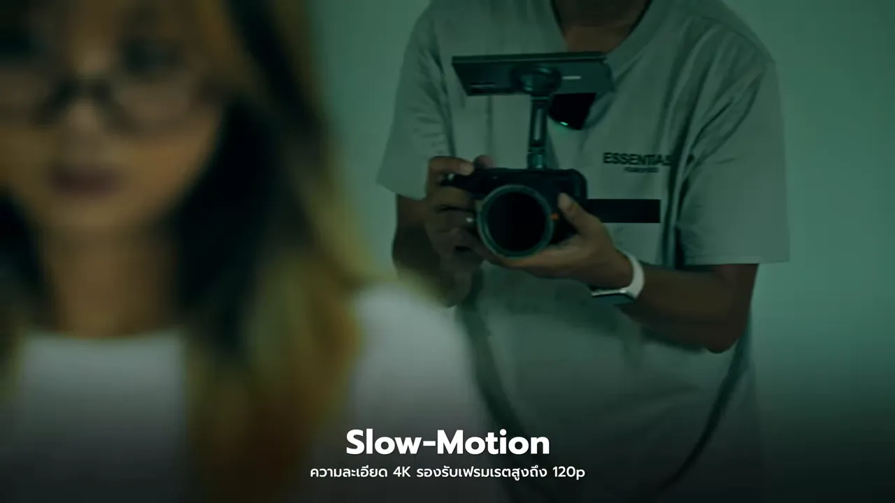 ฉากในห้องพร้อมข้อความ Slow-Motion 4K 120fps