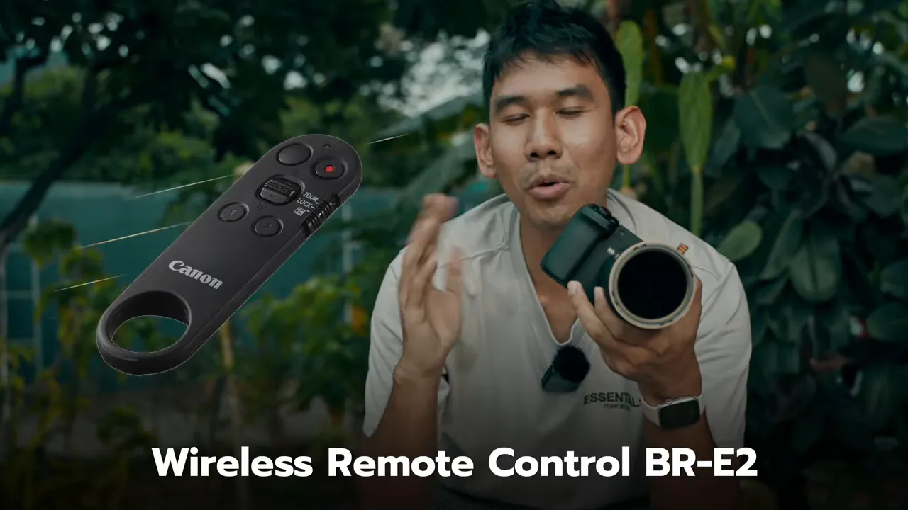 ภาพรีโมตไร้สายพร้อมข้อความ Wireless Remote Control BR-E2