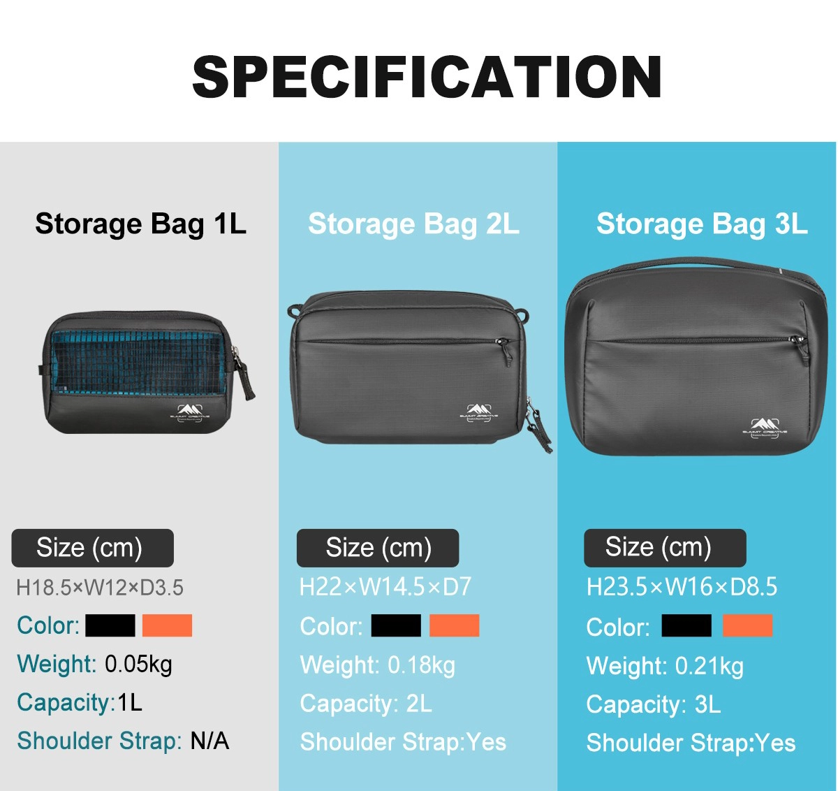 Summit Creative Accessories Storage Bag 1L