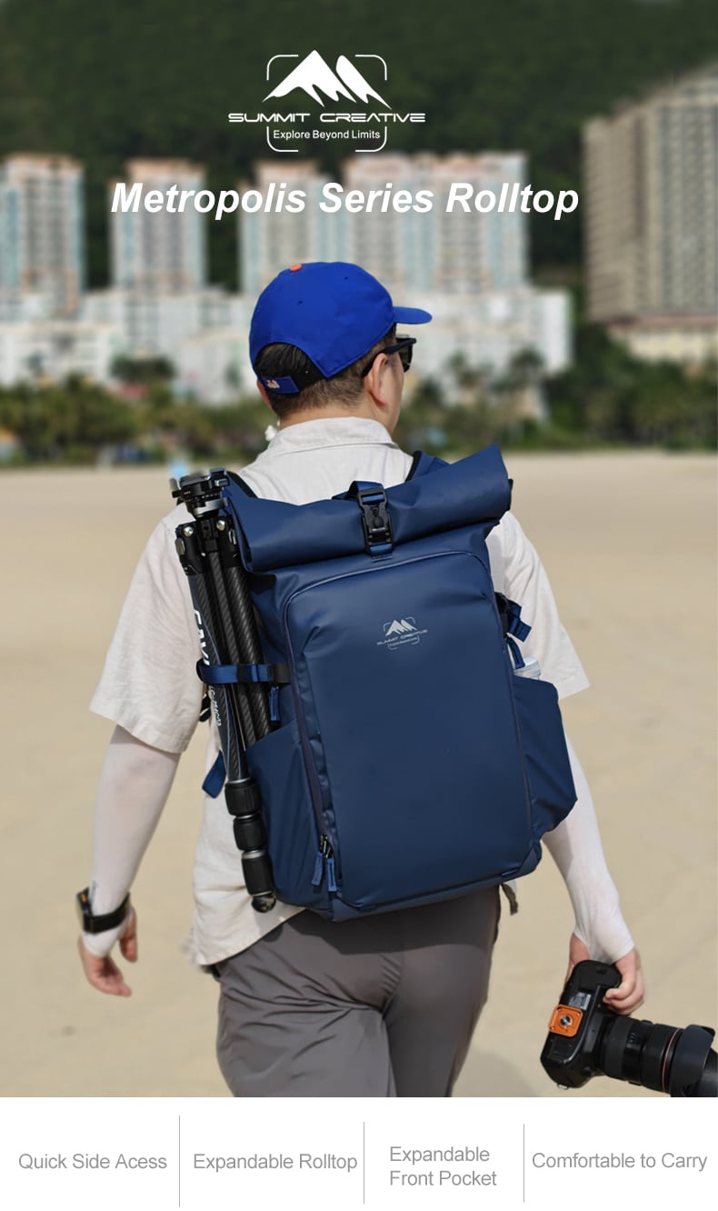 Summit Creative Metropolis 28L-32L Rolltop Backpack