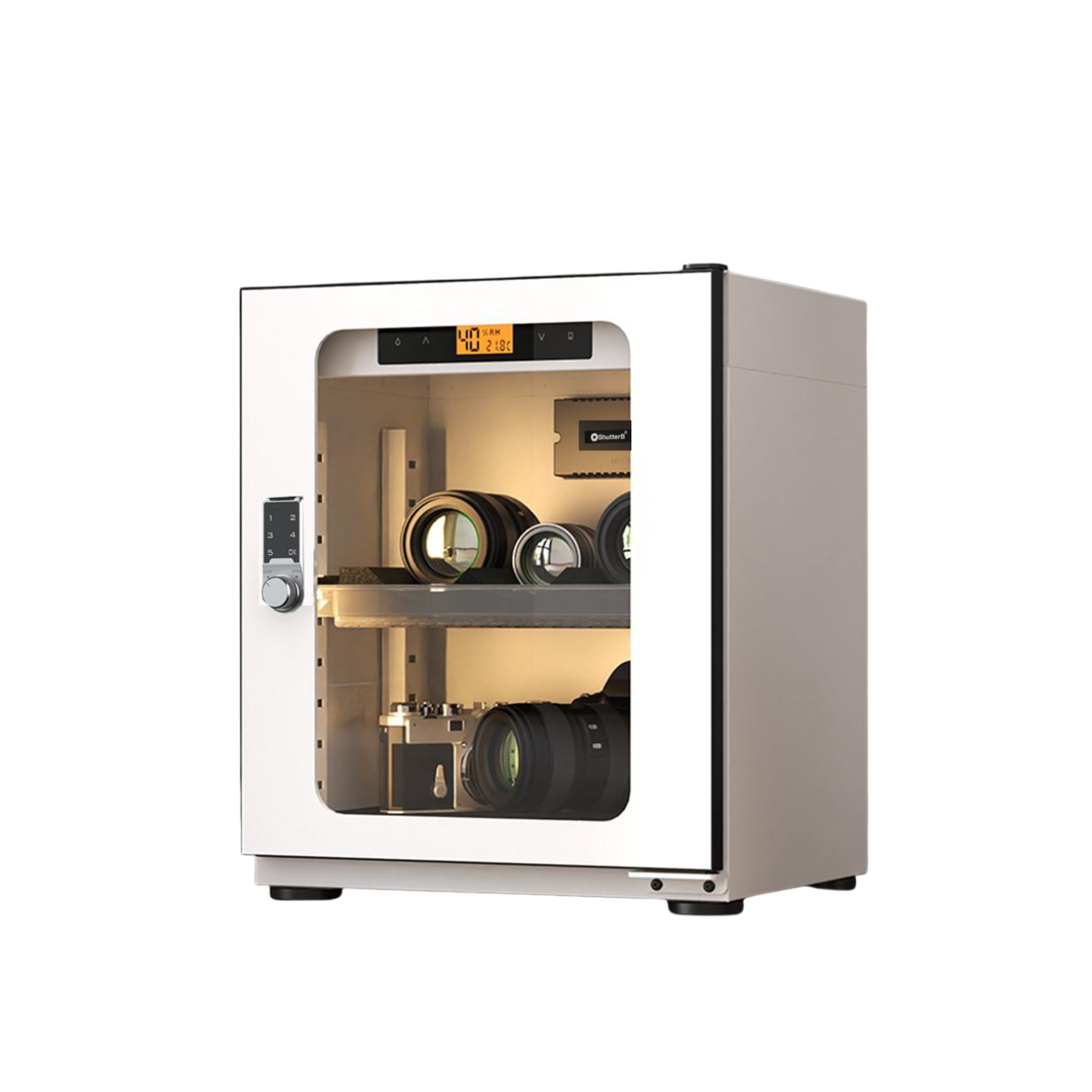 Shutter-B ตู้กันชื้น SB 30DW LED Numerical Control Button Dry Cabinet-White (ประกันศูนย์ 5 ปี) 1 Shutter B Dry CABINET ตู้กันชื้น รุ่น SB-30DW