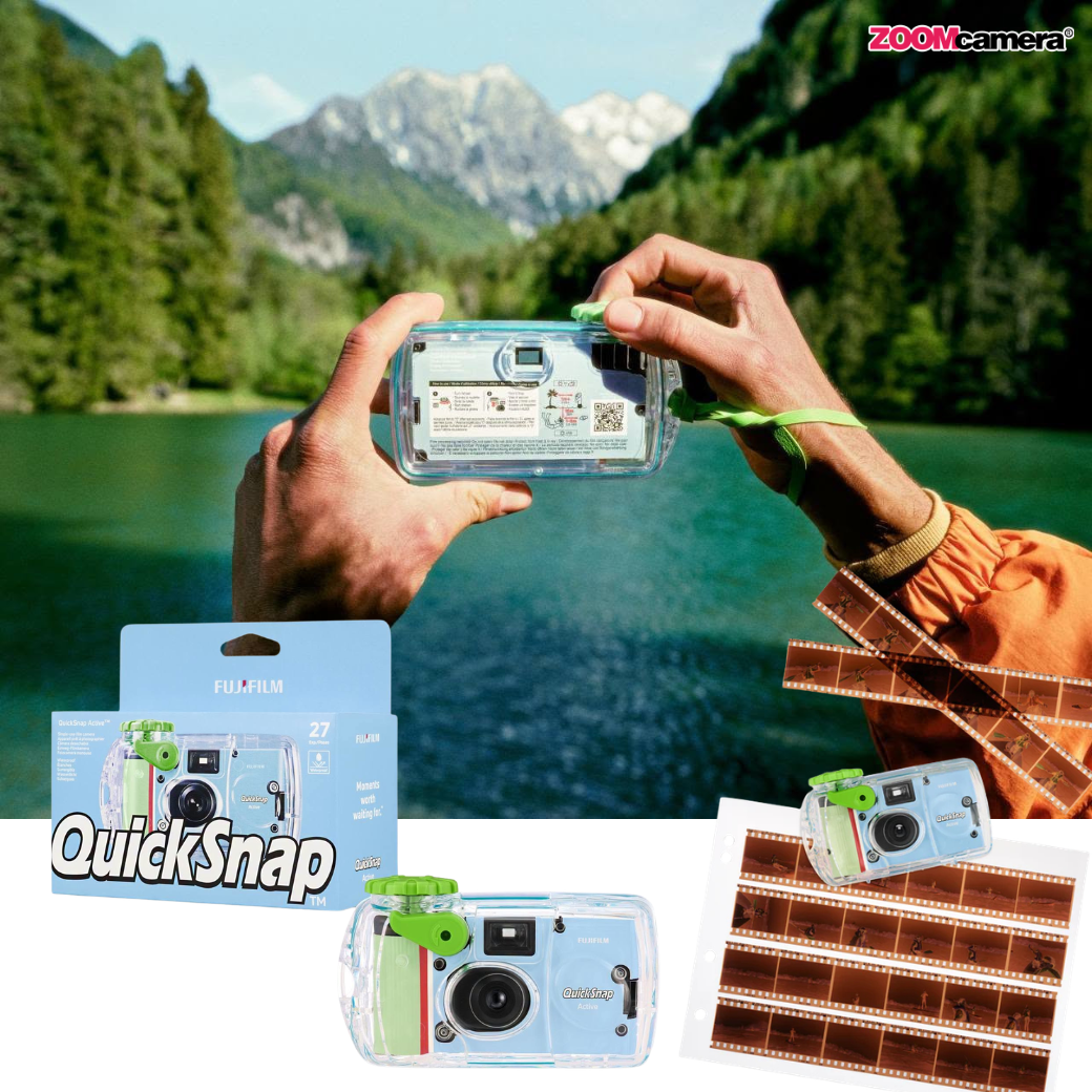 เปิดตัว Fujifilm QuickSnap 2 รุ่นใหม่ล่าสุด ! กล้องฟิล์มใช้แล้วทิ้งสายลุย QuickSnap Active & สายอาร์ตขาวดำ QuickSnap Black and White ที่ชาว Gen Z ต้องมีติดกระเป๋า 3 Quicksnap active 2