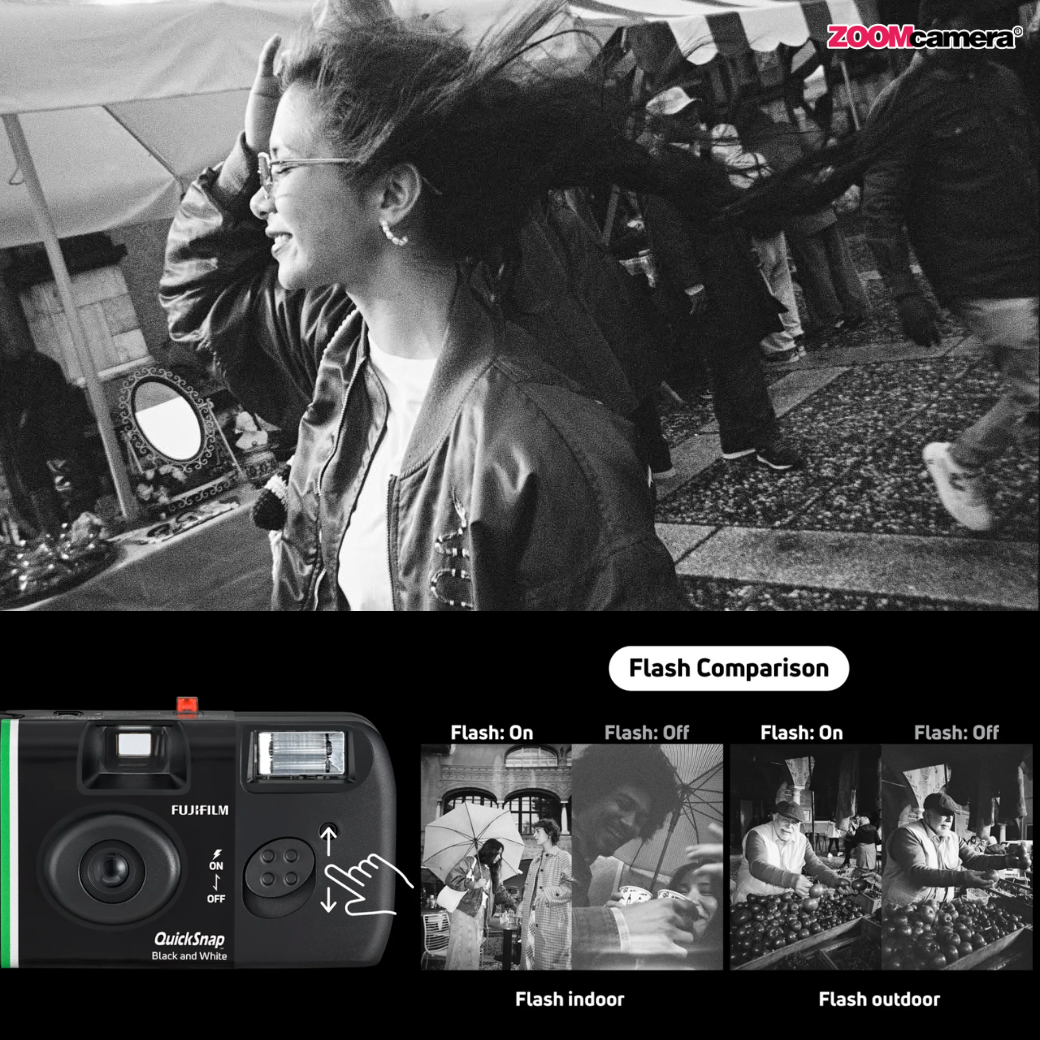 เปิดตัว Fujifilm QuickSnap 2 รุ่นใหม่ล่าสุด ! กล้องฟิล์มใช้แล้วทิ้งสายลุย QuickSnap Active & สายอาร์ตขาวดำ QuickSnap Black and White ที่ชาว Gen Z ต้องมีติดกระเป๋า 5 Quicksnap black and white 2